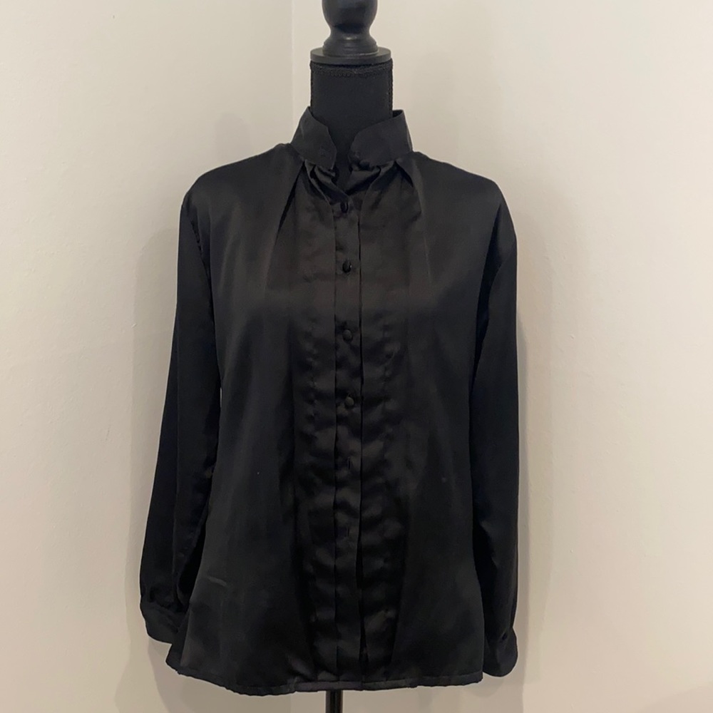 Black button down